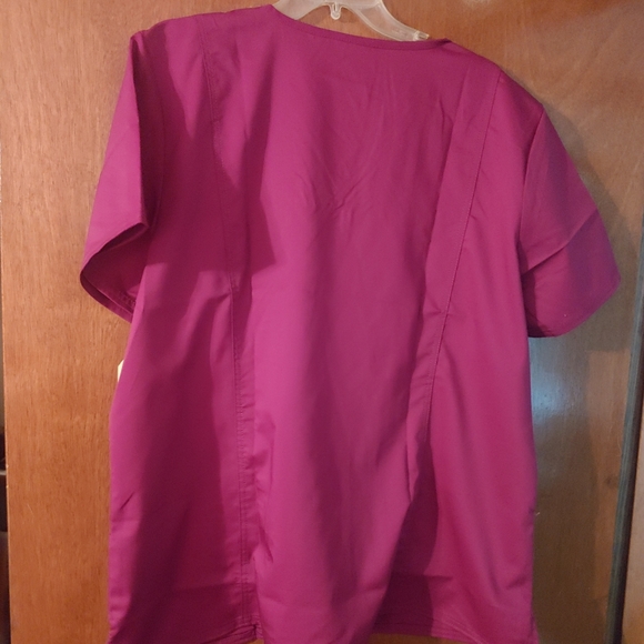 Cherokee work wear top 2xl wine - Picture 3 of 3